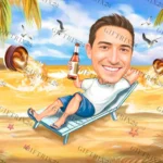 карикатура на мъж