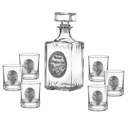 gift92-493d31303030393b Сет 6 чаши+ бутилка ЧРД грозд - Image 1
