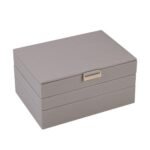 Кутия за бижута цвят сив - ROSSI - Image 4