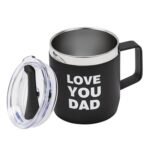 Термо чаша I LOVE YOU DAD - черна - Image 2