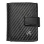 Мъжки вертикален портфейл SILVER FLAME с лого на Mercedes