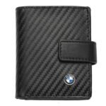 Мъжки вертикален портфейл SILVER FLAME с лого на BMW