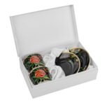 Порцеланов комплект за кафе 2 чаши + 2 чинийки Класик - Image 4