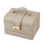 Кутия за бижута цвят сив - ROSSI - Image 3