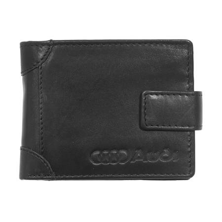 gift92-493d32313231303b Мъжки черен портфейл Auto Set с лого на Audi - Image 1