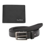 Мъжки комплект портфейл и колан Pierre Cardin - 130 см