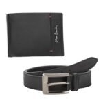 Мъжки комплект портфейл и колан Pierre Cardin - 125 см
