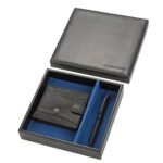 Мъжки комплект химикалка и портфейл Auto Set с логото на Audi - Image 2