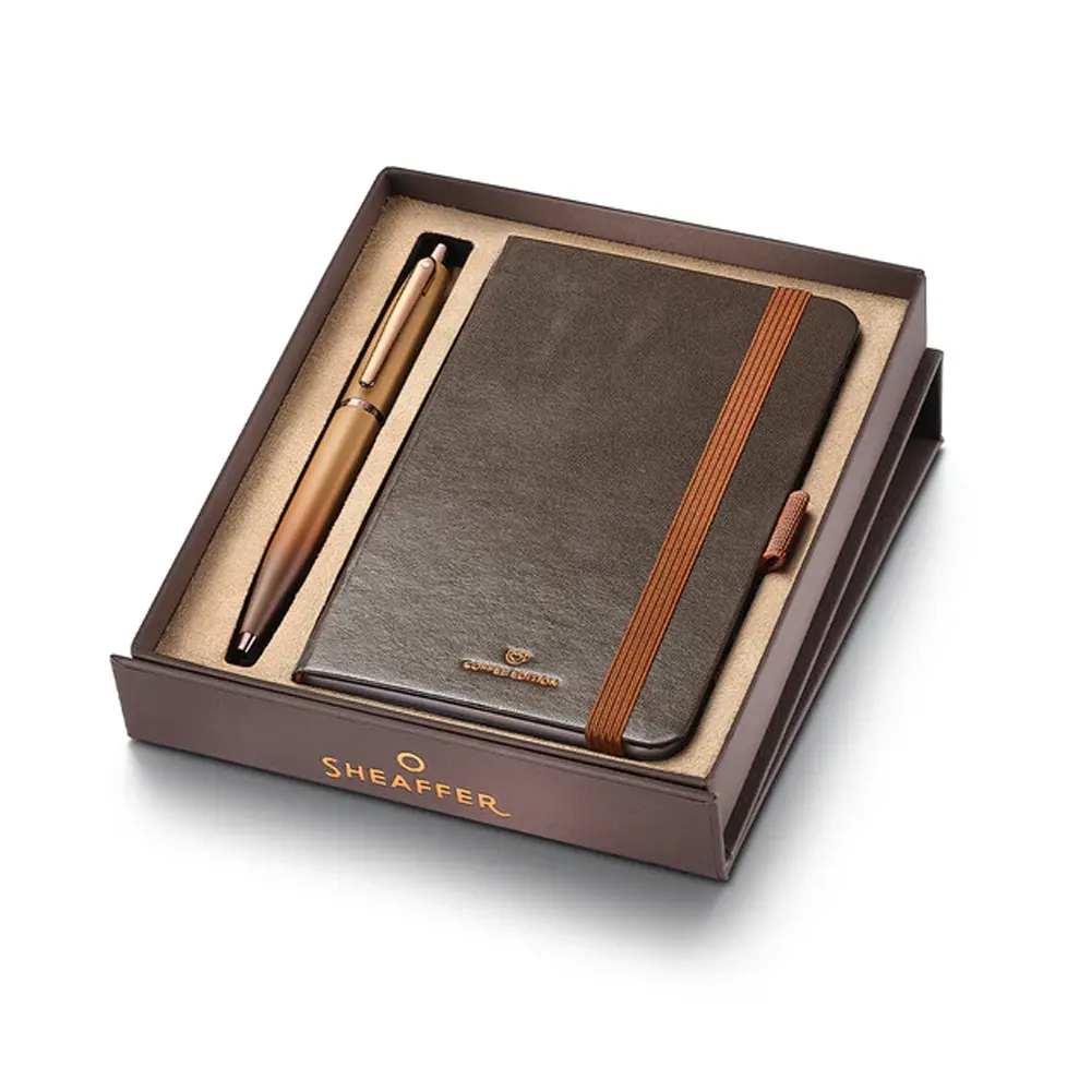 komplekt-sheaffer-coffee-edition-himikalka-vfm-i-tefter-a6-68e5260b1ebf1 Комплект Sheaffer - Coffee Edition, химикалка VFM и тефтер A6 - Image 1