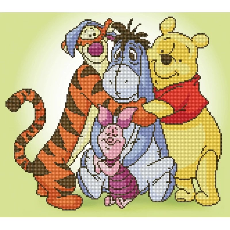 raya-05ddb023a469 Диамантен гоблен Мечо Пух и приятели - Image 1