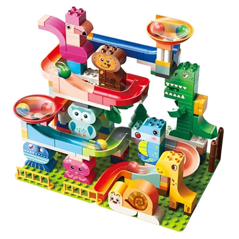 raya-1ba4a142867b Конструктор 211части Животинско парти с пързалка - Image 1