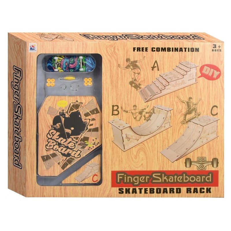 raya-29ae40f91ae0 Комплект скейтборд за пръстчета и стойка - Image 1