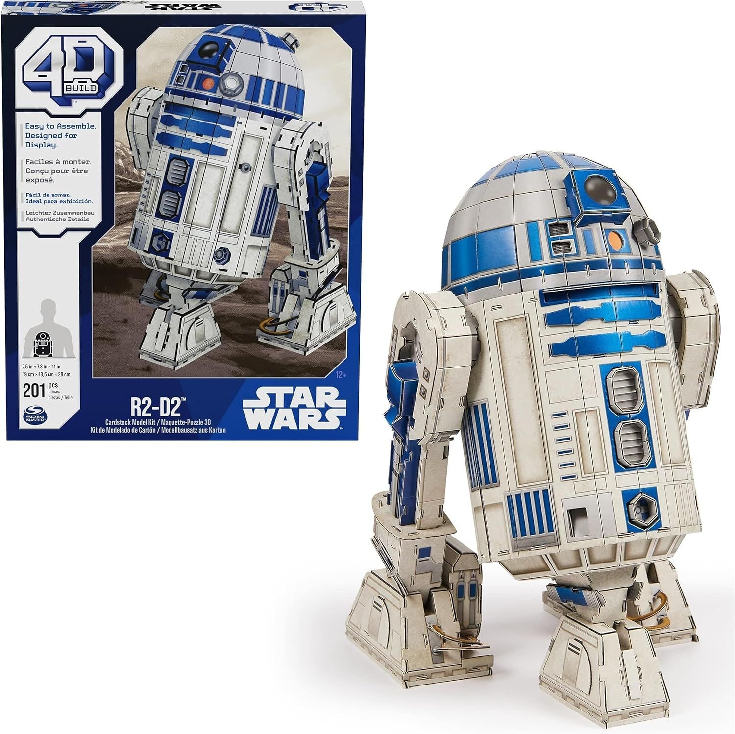 CREATOR: gd-jpeg v1.0 (using IJG JPEG v62), quality = 80 3D Пъзел 201 ч. Star Wars R2-D2 - Image 1