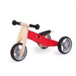 SH6012 Дървена триколка 2в1 Червен