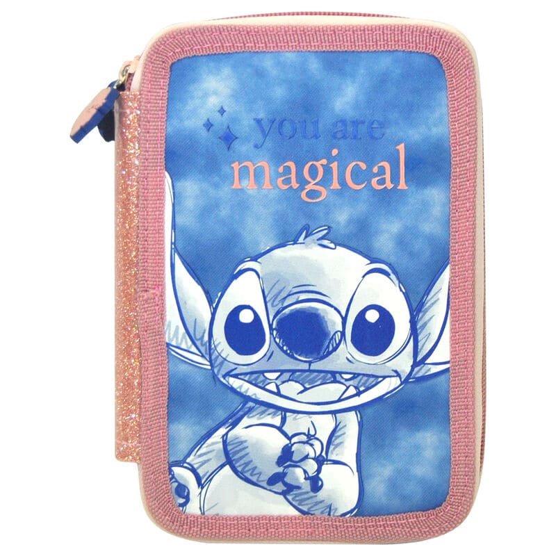 raya-8141379d0978 Stitch Несесер 2 ципа пълен - Image 1