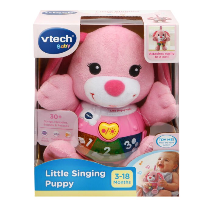 Висяща музикална играчка кученце розово - Image 3