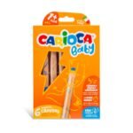 CARIOCA Baby Моливи 3в1, 6 цвята + острилка