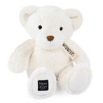 Плюшено мече Le Nounours 28см Бял
