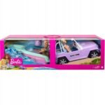 GXD66 Barbie Комплект джип, лодка и 2 кукли