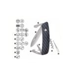 Швейцарско ножче SWIZA - D03 AllMatt Carbon Fiber, 7.5см острие, 11x функции - Image 3