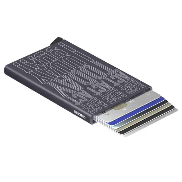 Автоматичен калъф за карти SECRID - Act Today Dark Purple, с RFID защита - Image 3