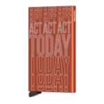 Автоматичен калъф за карти SECRID - Act Today Orange, с RFID защита