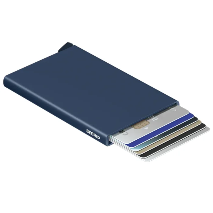 Автоматичен калъф за карти SECRID - C-Navy, с RFID защита - Image 3