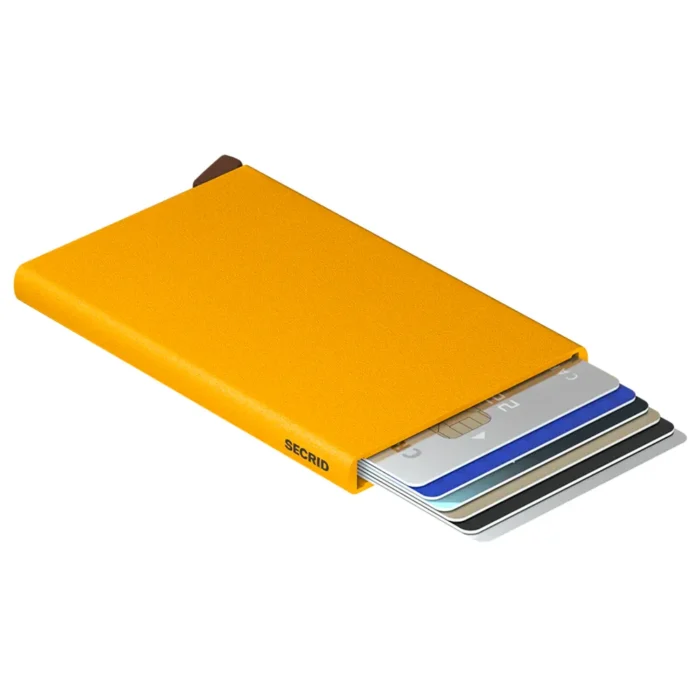 Автоматичен калъф за карти SECRID - Powder Ochre, с RFID защита - Image 3