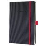 Бележник Sigel - Conceptum Red Edition, A5, на квадрати, твърди корици, черен - Image 2