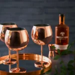 Чаши за джин Oak & Steel - Rose Gold, 4 х 700мл, от неръждаема стомана - Image 4