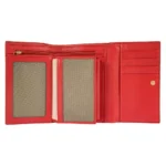 Дамски портфейл Bric's - Marmolada Purse, с копче и монетник, RFID защита, червен - Image 3
