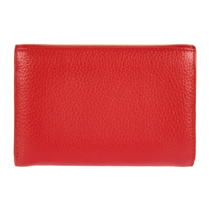 Дамски портфейл Bric's - Marmolada Purse, с копче и монетник, RFID защита, червен - Image 5