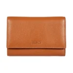 Дамски портфейл Bric's - Marmolada Purse, с копче и монетник, RFID защита, кафяв