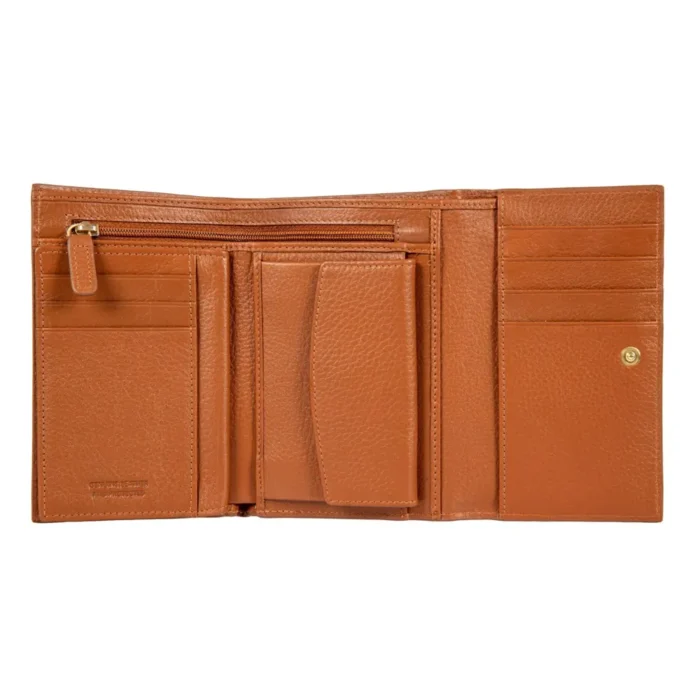 Дамски портфейл Bric's - Marmolada Purse, с копче и монетник, RFID защита, кафяв - Image 2