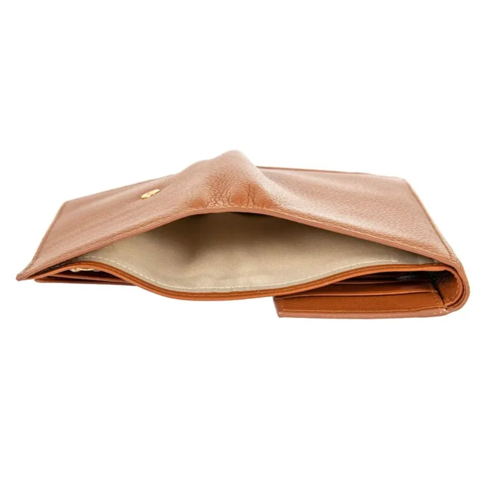 Дамски портфейл Bric's - Marmolada Purse, с копче и монетник, RFID защита, кафяв - Image 4