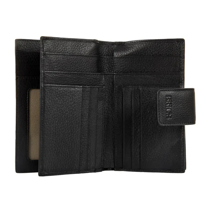 Дамски портфейл Bric's - Marmolada Purse, с копче, RFID защита, черен - Image 3