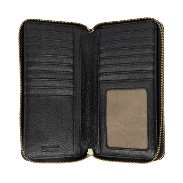 Дамски портфейл Bric's - Marmolada Zip-Around Purse, монетник, RFID защита, черен - Image 2