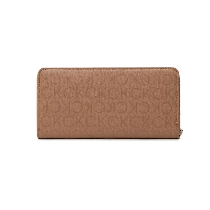 Дамски портфейл Calvin Klein, бежов - Image 3