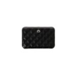 Дамски портфейл OGON Quilted Button, черен
