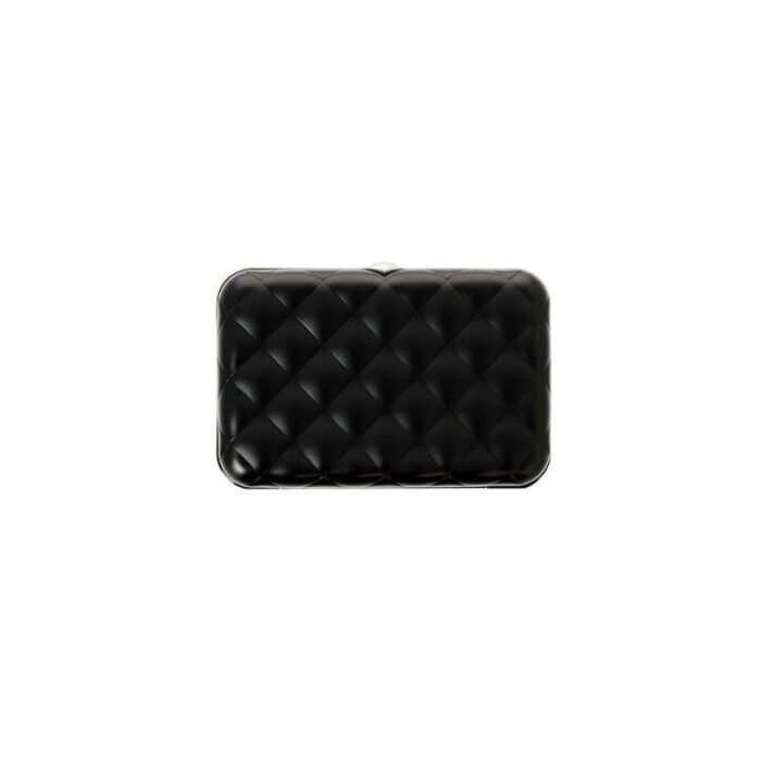 Дамски портфейл OGON Quilted Button, черен - Image 2