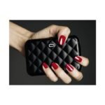 Дамски портфейл OGON Quilted Button, черен - Image 4