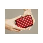 Дамски портфейл OGON Quilted Button, червен - Image 3