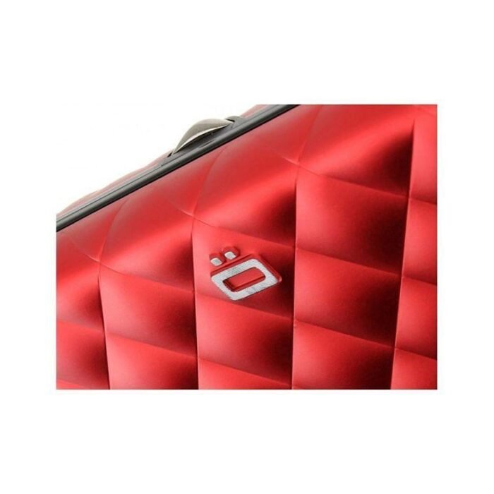 Дамски портфейл OGON Quilted Button, червен - Image 5
