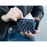Дамски портфейл OGON Quilted Button, Navy Blue - Image 4