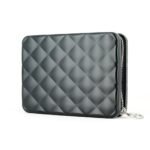 Дамски портфейл OGON - Quilted Passport, черен - Image 3