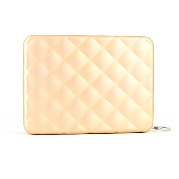 Дамски портфейл OGON - Quilted Passport, Rose Gold - Image 2