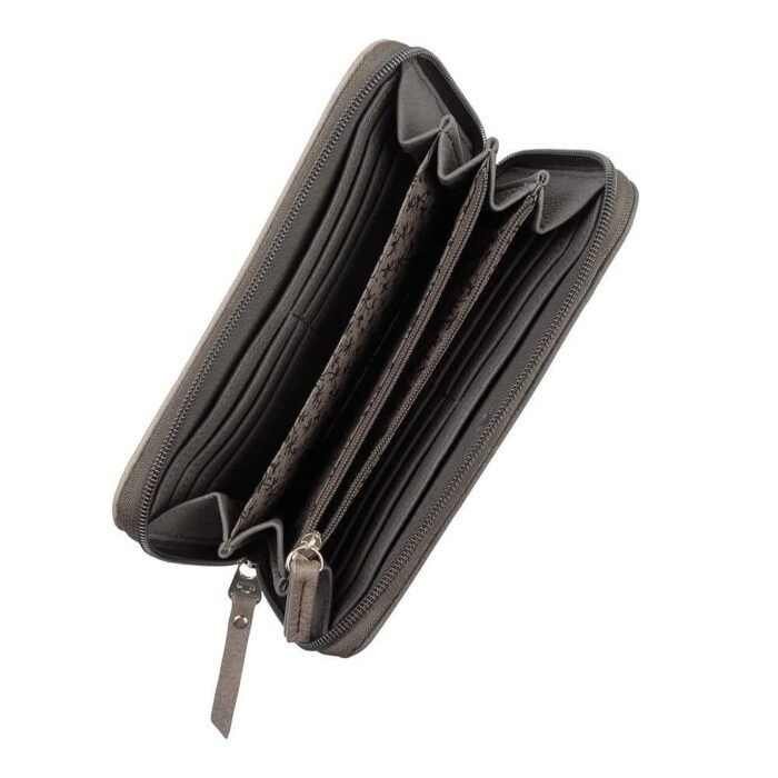 Дамски портфейл Tom Tailor - Ellen Long Zip, сив - Image 3