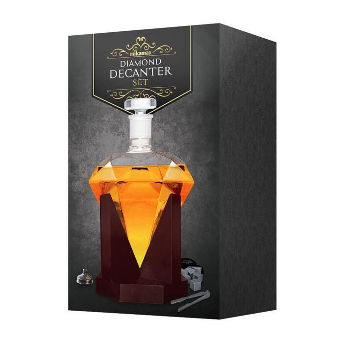 Декантер Mikamax - Diamond Decanter Set, с аксесоари - Image 4