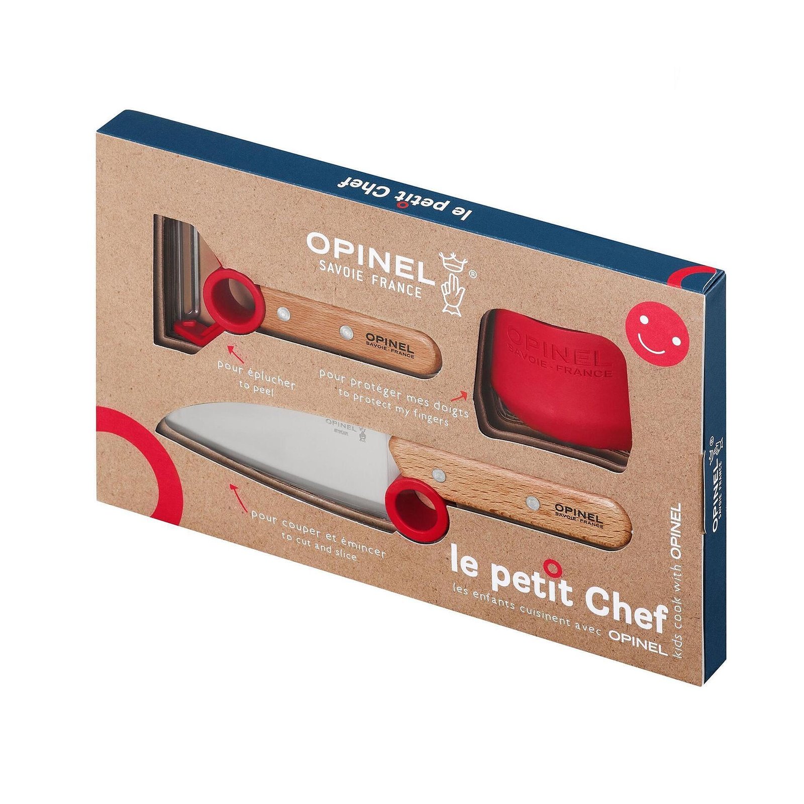 Детски комплект Opinel Le Petit Chef, червен Детски комплект Opinel Le Petit Chef, червен - Image 1