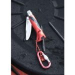 Детски сгъваем нож Opinel №7 Outdoor Junior Red, острие 8 см, SOS свирка - Image 2